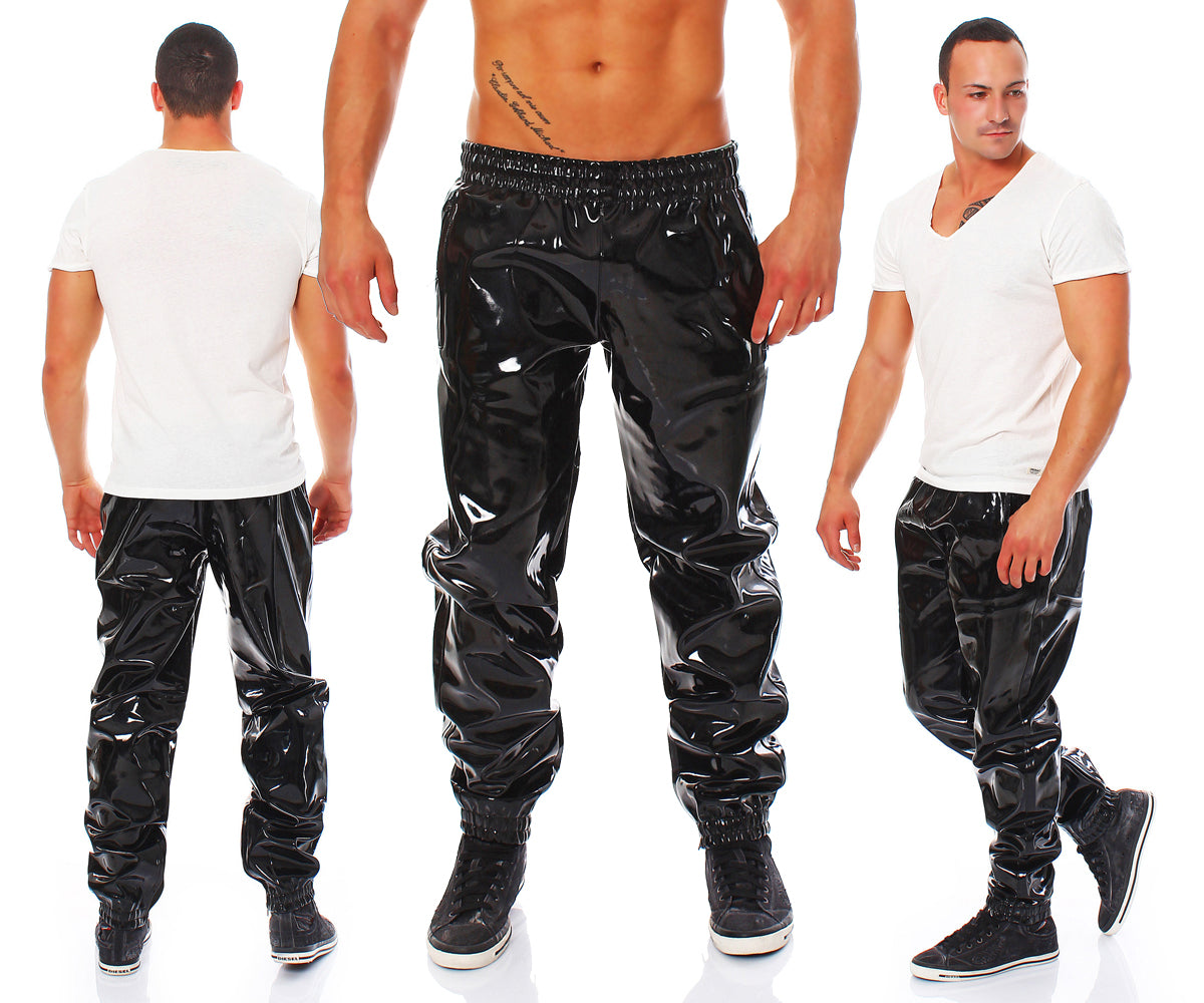 Jogging Hose Herren Vinyl Qualität diverse Größen Farben Zuhause Lack Hose