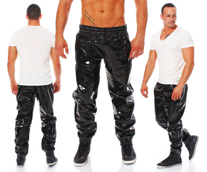 Jogging Hose Herren Vinyl Qualität diverse Größen Farben Zuhause Lack Hose