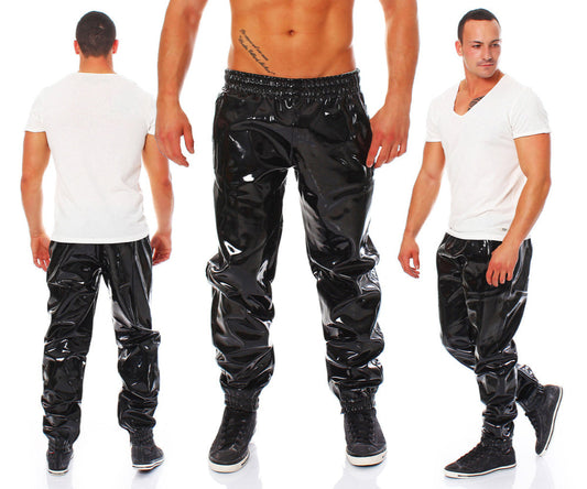 Jogging Hose Herren Vinyl Qualität diverse Größen Farben Zuhause Lack Hose