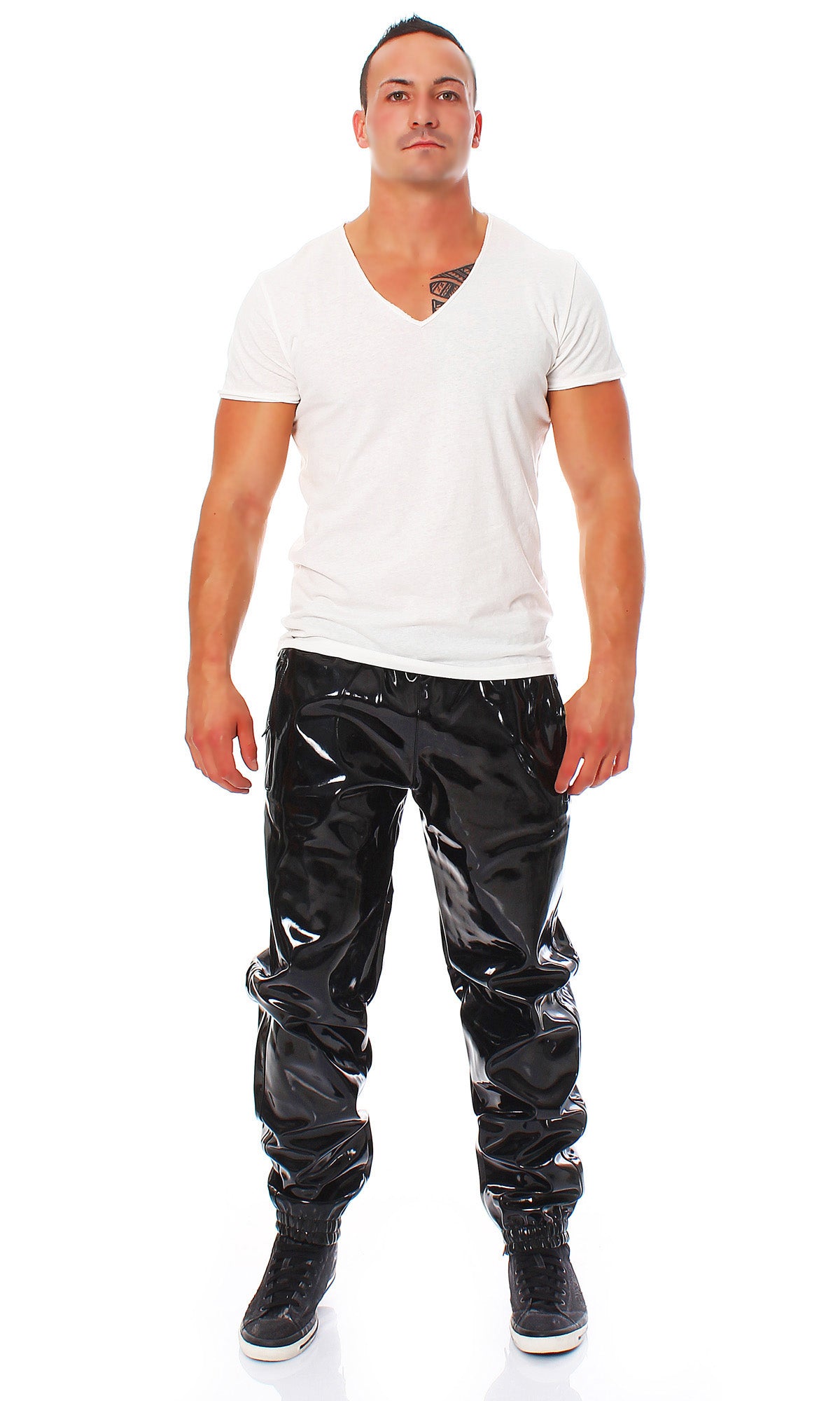 Jogging Hose Herren Vinyl Qualität diverse Größen Farben Zuhause Lack Hose