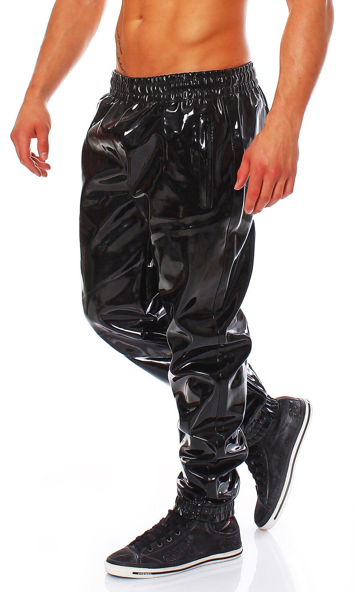 Jogging Hose Herren Vinyl Qualität diverse Größen Farben Zuhause Lack Hose