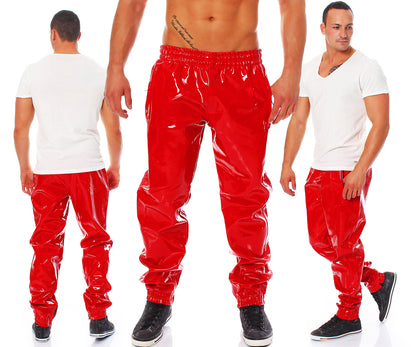 Jogging Hose Herren Vinyl Qualität diverse Größen Farben Zuhause Lack Hose