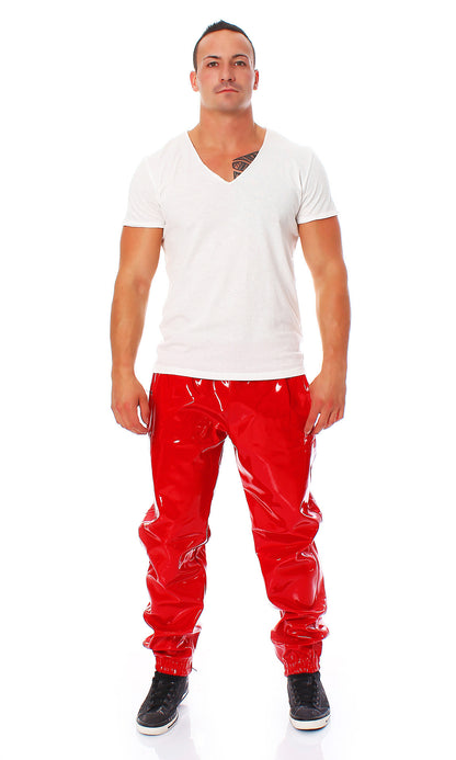 Jogging Hose Herren Vinyl Qualität diverse Größen Farben Zuhause Lack Hose