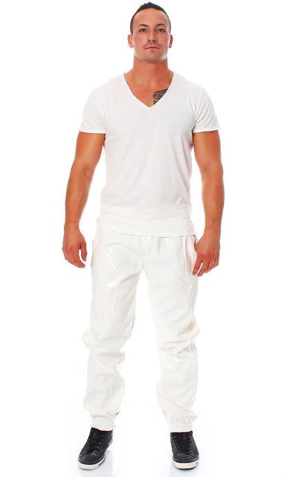 Jogging Hose Herren Vinyl Qualität diverse Größen Farben Zuhause Lack Hose