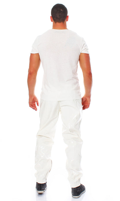 Jogging Hose Herren Vinyl Qualität diverse Größen Farben Zuhause Lack Hose
