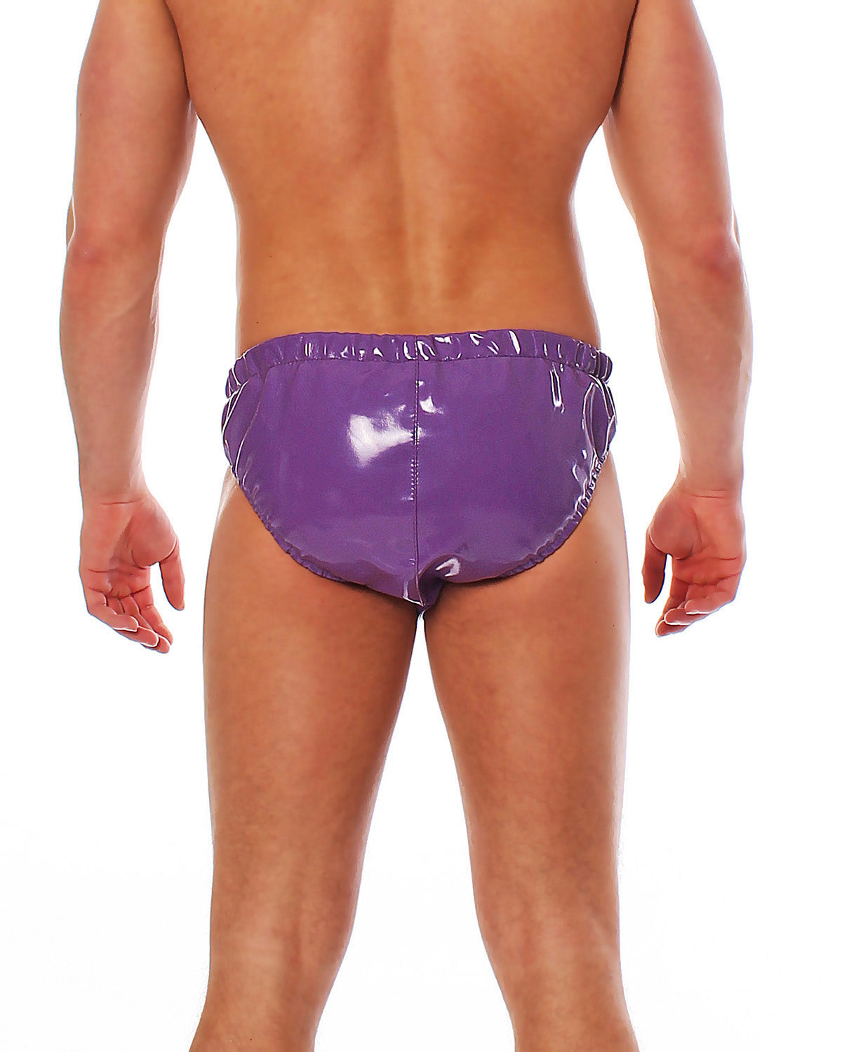 Herren Lack Slip in Vinyl Qualität diverse Farben Bund & Leistenbänder langlebig