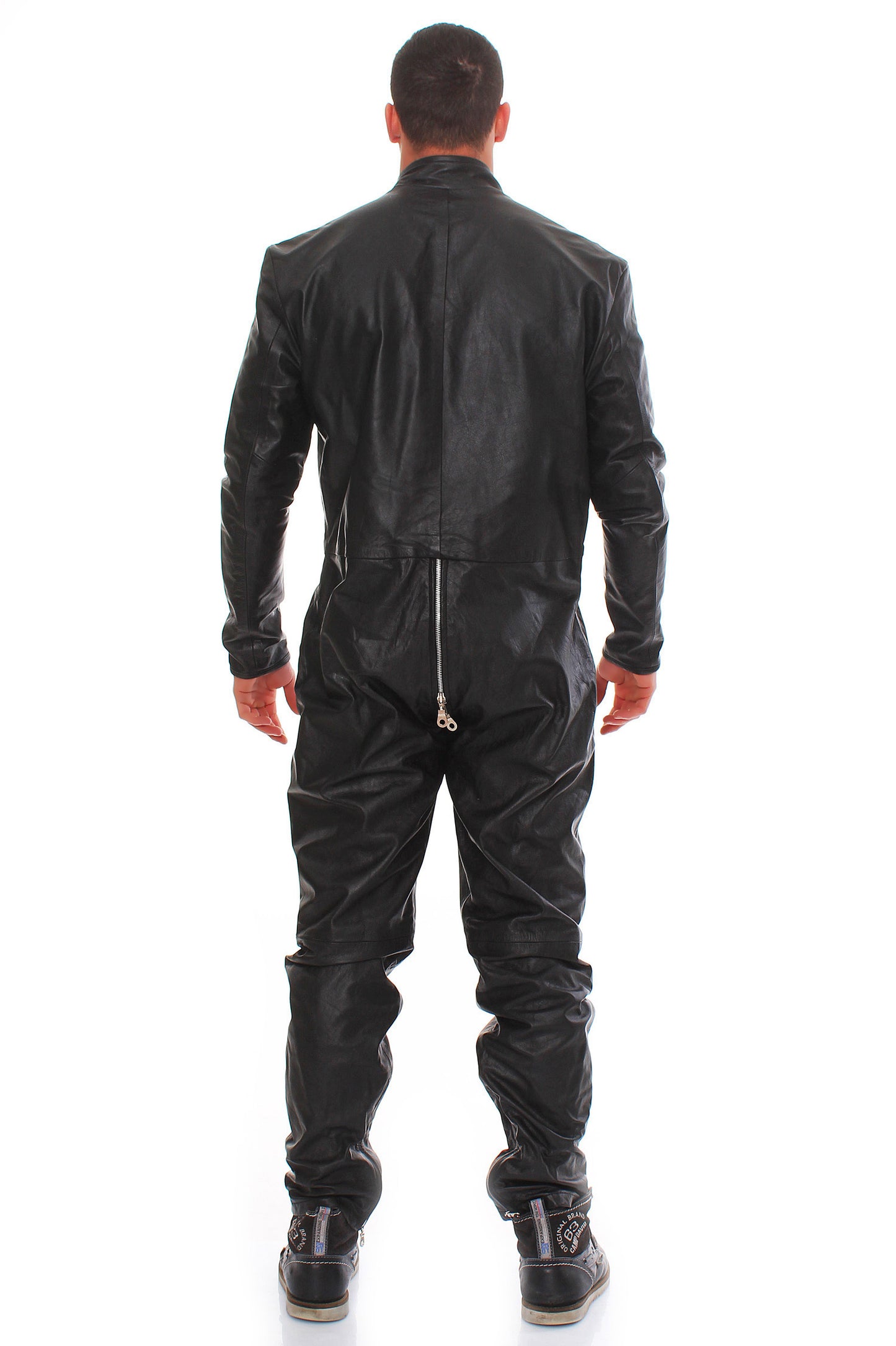 Echt Leder Overall Catsuit Anzug weiches Rindsleder 3-Wege YKK diverse Größen