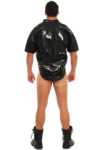 Lack Body Vinyl Qualität schwarz Größen S M L XL XXL 3 Wege YKK Reißverschluss