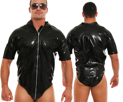 Lack Body Vinyl Qualität schwarz Größen S M L XL XXL 3 Wege YKK Reißverschluss