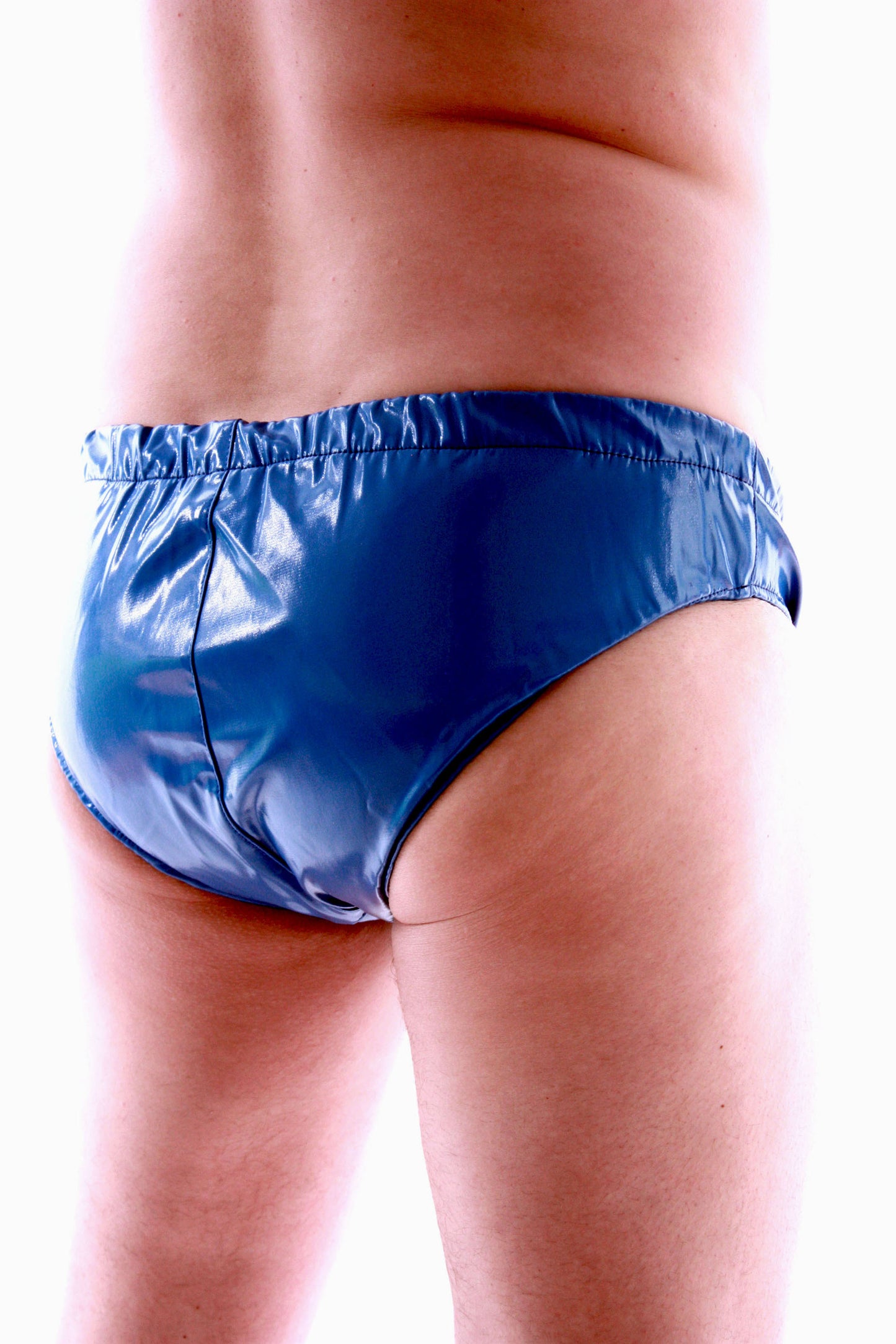 Herren Lack Slip in Vinyl Qualität diverse Farben Bund & Leistenbänder langlebig