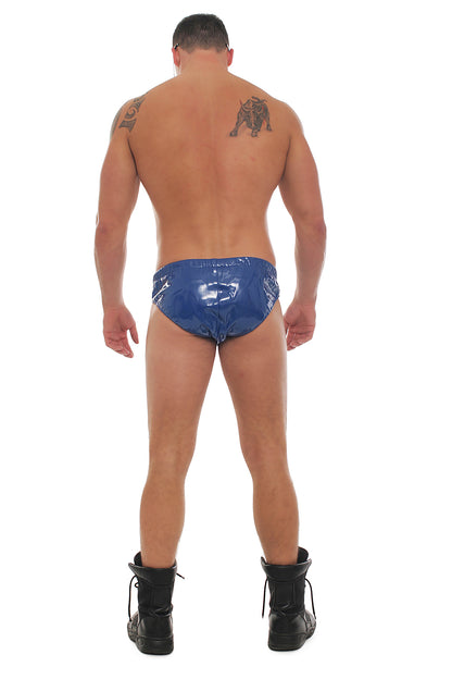 Herren Lack Slip in Vinyl Qualität diverse Farben Bund & Leistenbänder langlebig