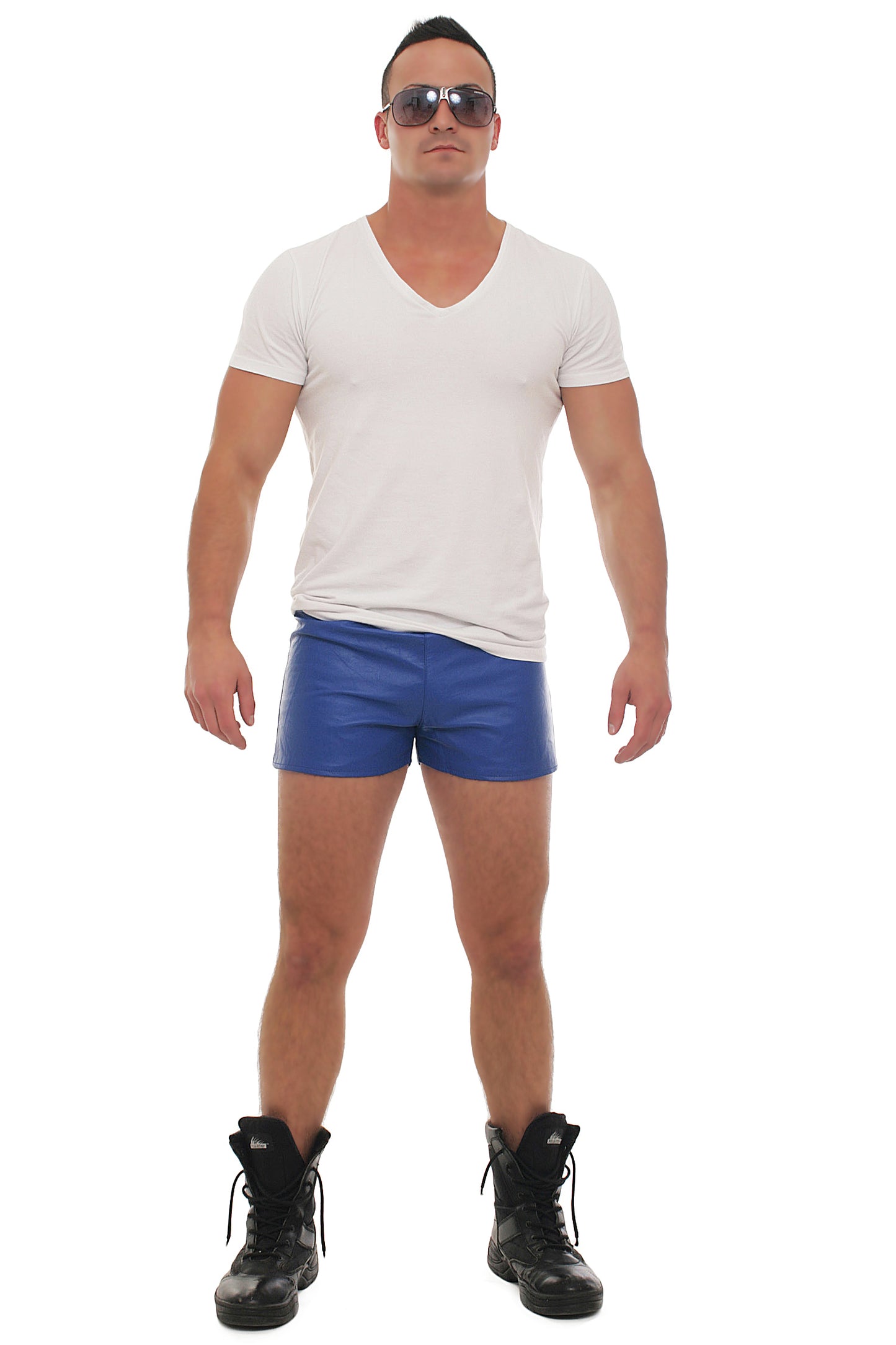 Echt Leder Short weiches Rindsleder Nappaleder Tunnelbund Innenfutter alle Größen