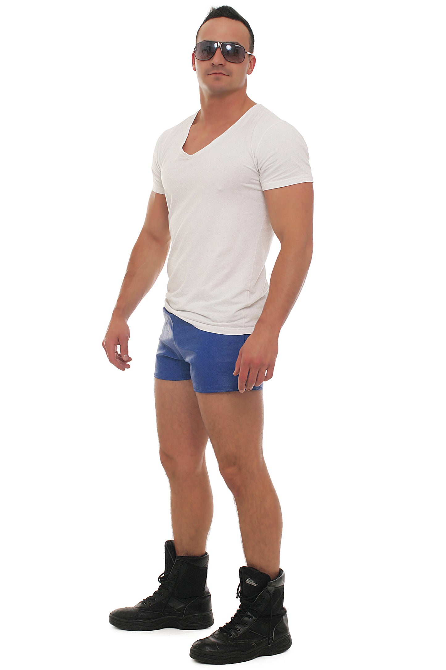 Echt Leder Short weiches Rindsleder Nappaleder Tunnelbund Innenfutter alle Größen