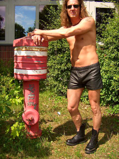 Echt Leder Short weiches Rindsleder Nappaleder Tunnelbund Innenfutter alle Größe