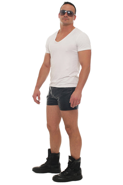 Echt Leder Short weiches Rindsleder Nappaleder Tunnelbund Innenfutter alle Größe