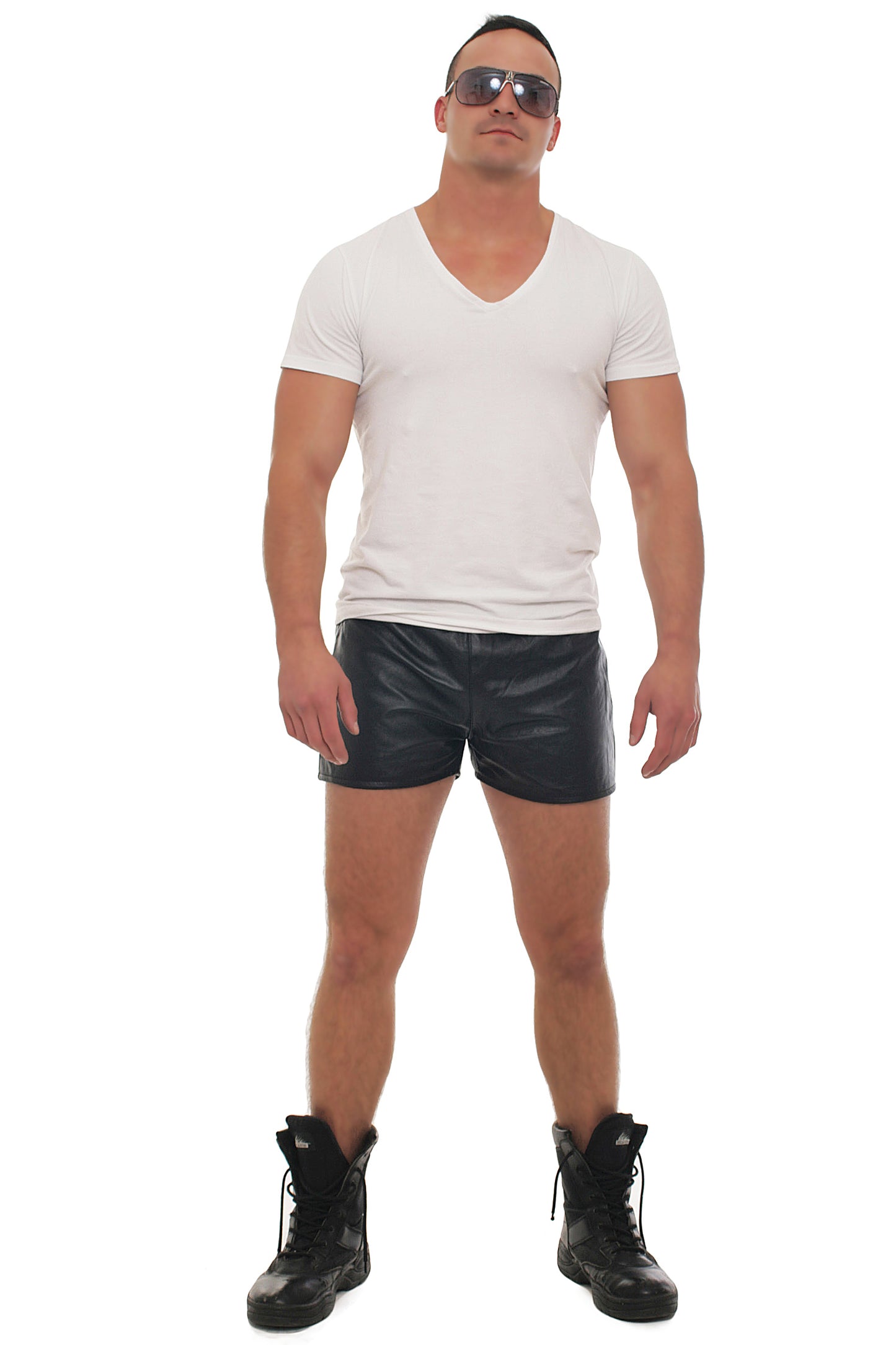 Echt Leder Short weiches Rindsleder Nappaleder Tunnelbund Innenfutter alle Größe