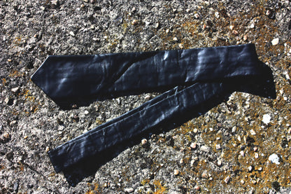 Echt Leder Krawatte Tie schmaler Schnitt 150 cm bis 7 cm Rindsleder Nappaleder