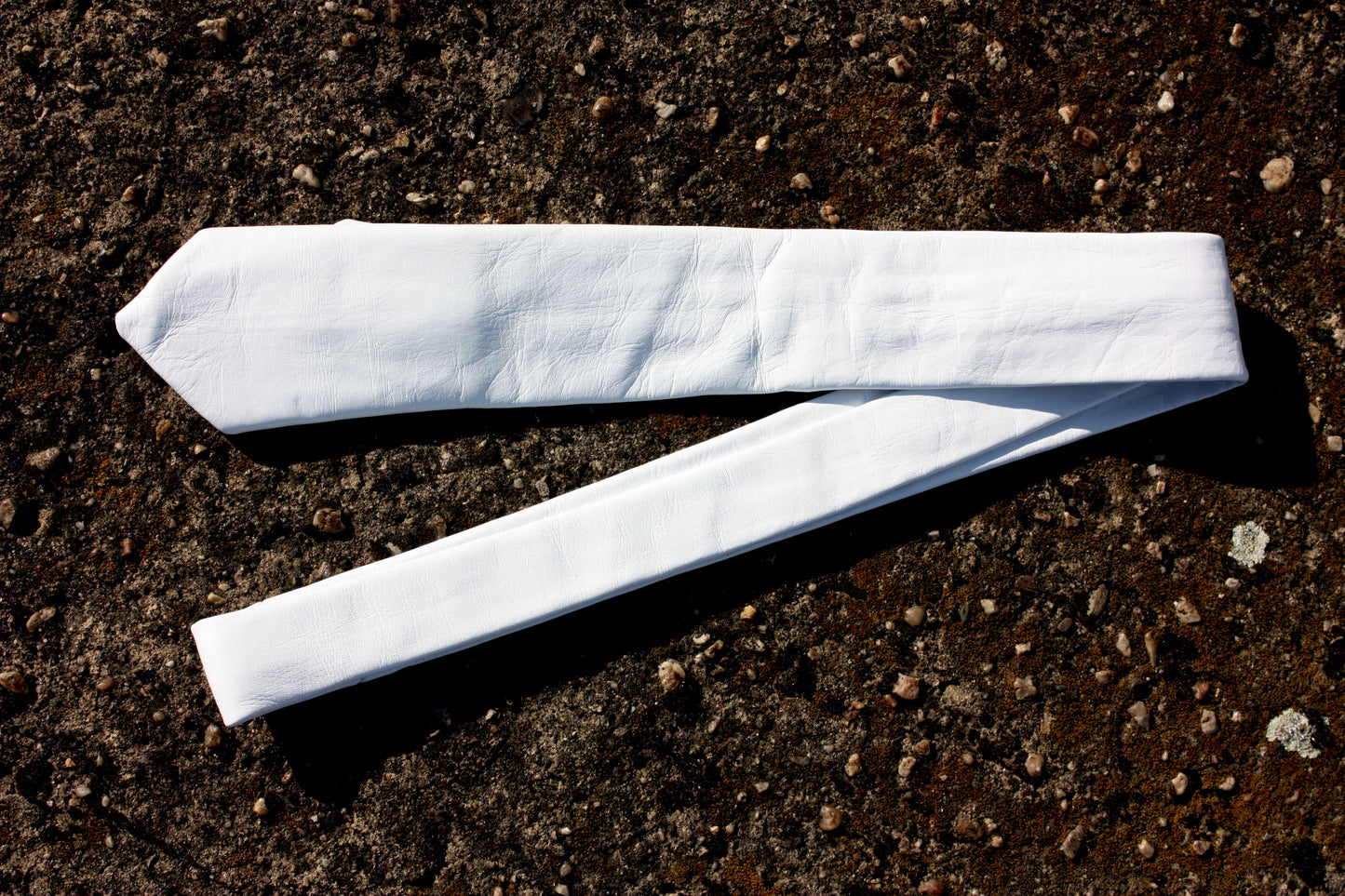 Echt Leder Krawatte Tie schmaler Schnitt 150 cm bis 7 cm Rindsleder Nappaleder