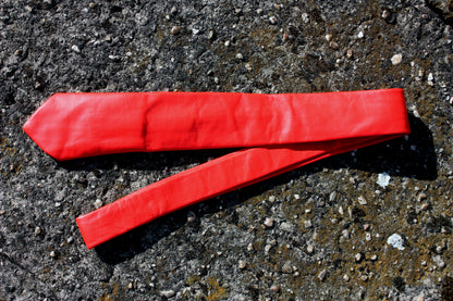 Echt Leder Krawatte Tie schmaler Schnitt 150 cm bis 7 cm Rindsleder Nappaleder