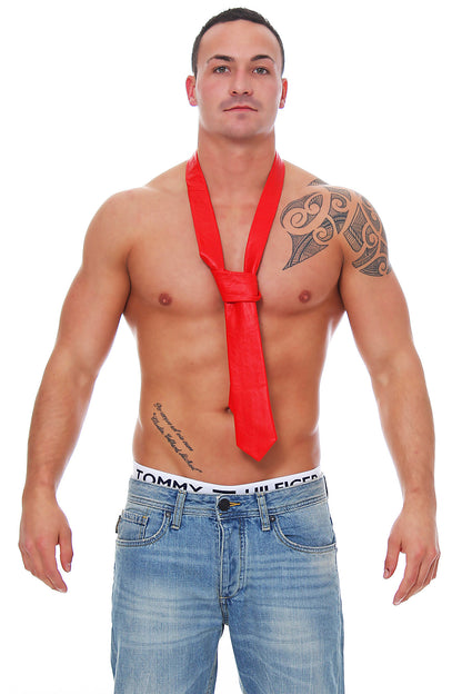 Echt Leder Krawatte Tie schmaler Schnitt 150 cm bis 7 cm Rindsleder Nappaleder