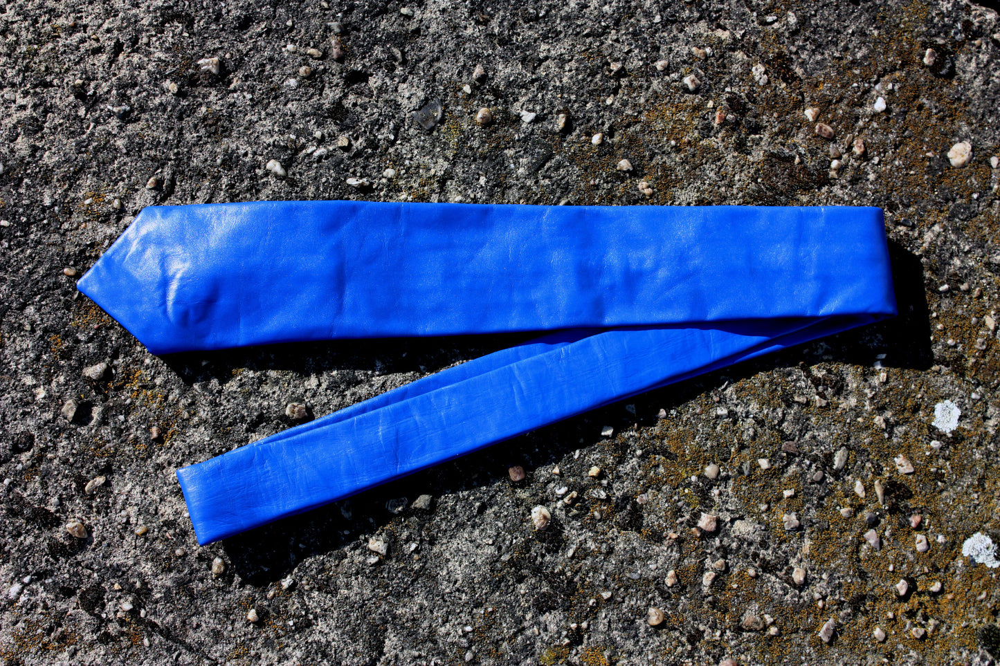 Echt Leder Krawatte Tie schmaler Schnitt 150 cm bis 7 cm Rindsleder Nappaleder