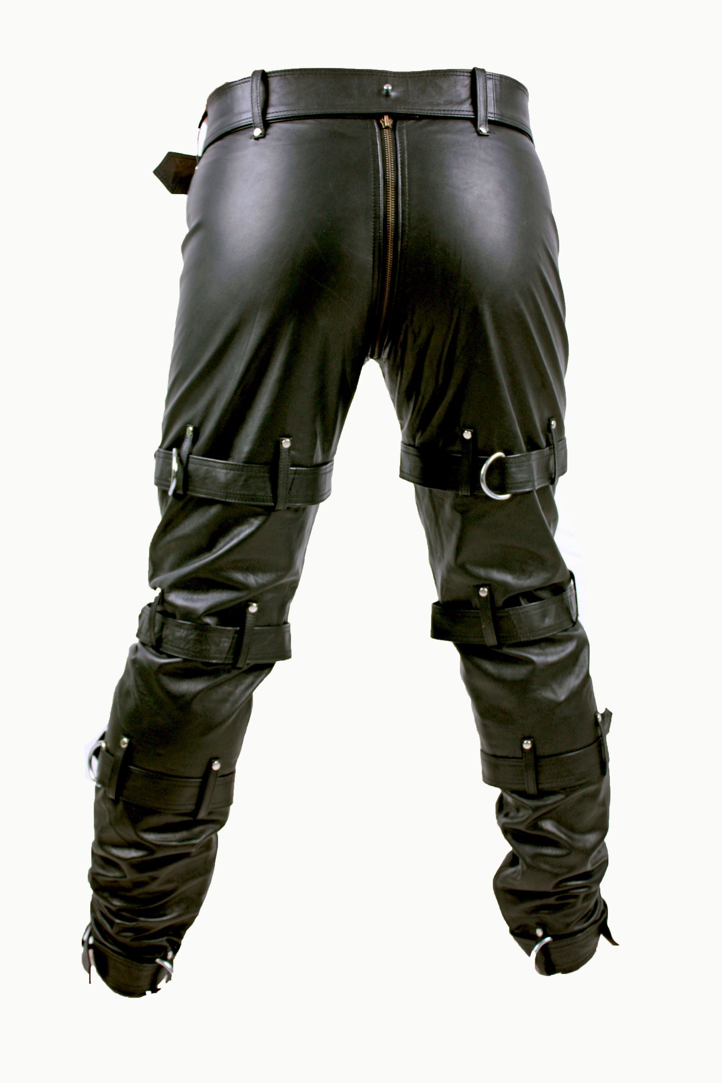 Echt Leder Hose super weiches Rindsleder Nappaleder abschließbare Lederhose