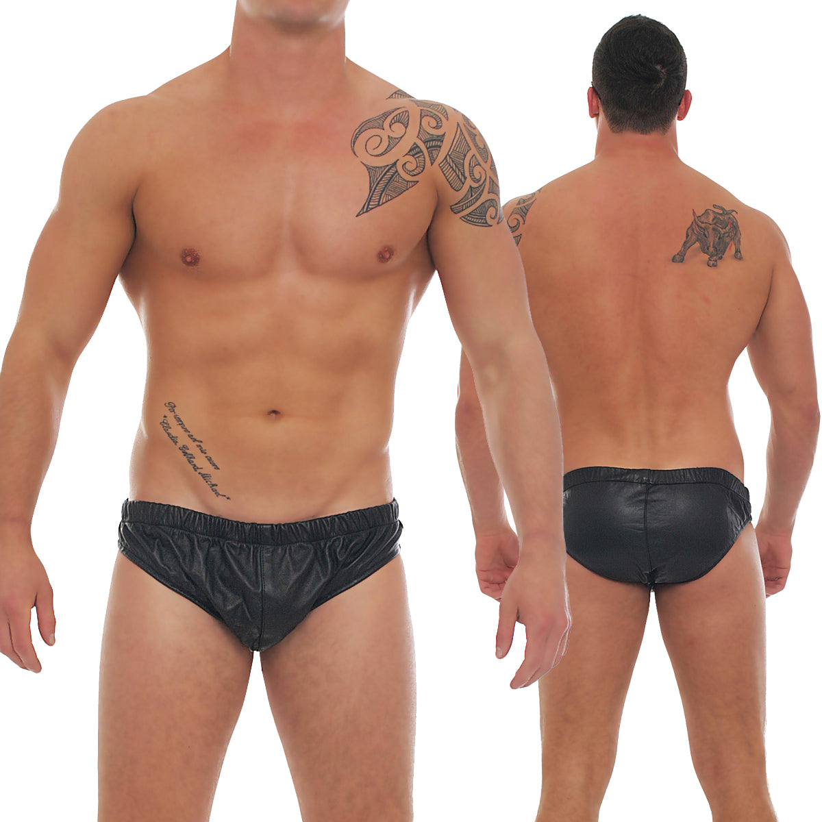 Echt Leder Herren Slip weiches Rindsleder Nappaleder Bund & Leistenband alle Gr.