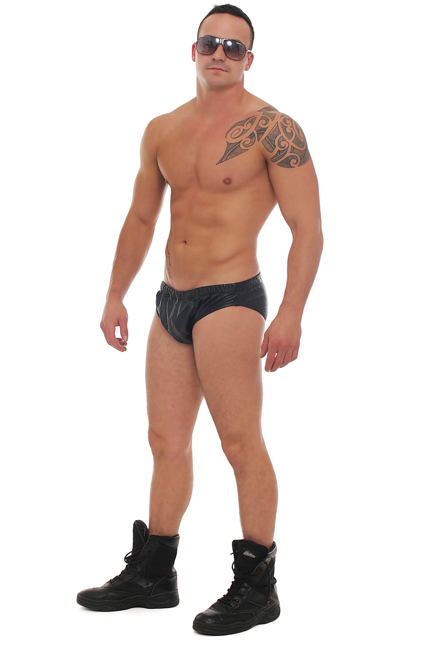 Echt Leder Herren Slip weiches Rindsleder Nappaleder Bund & Leistenband alle Gr.