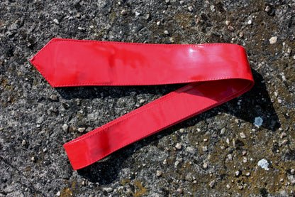 Lack Krawatte Tie in Vinyl Qualität schmaler Schnitt 150 cm bis 7 cm div. Farben