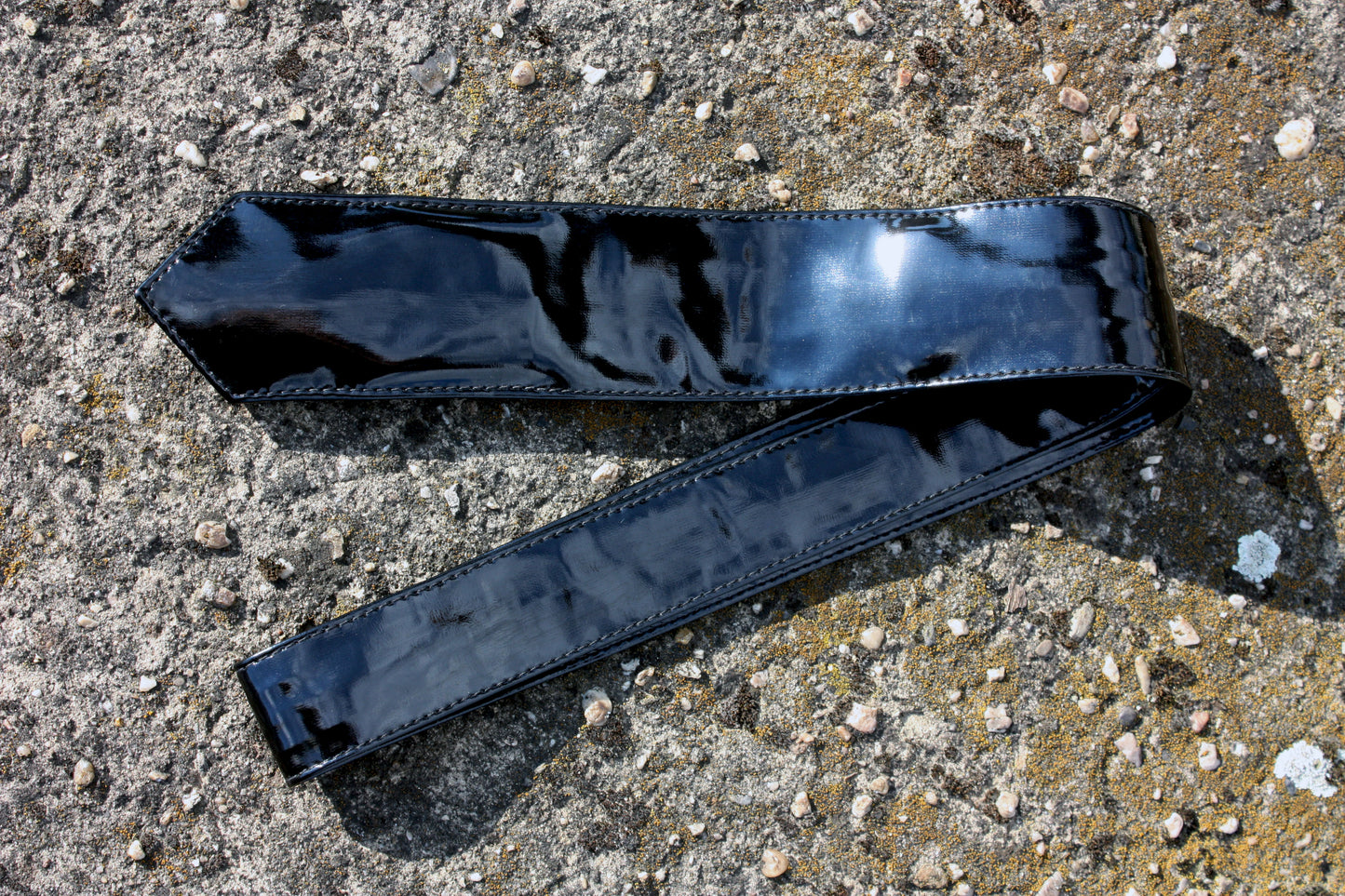 Lack Krawatte Tie in Vinyl Qualität schmaler Schnitt 150 cm bis 7 cm div. Farben