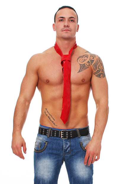 Lack Krawatte Tie in Vinyl Qualität schmaler Schnitt 150 cm bis 7 cm div. Farben