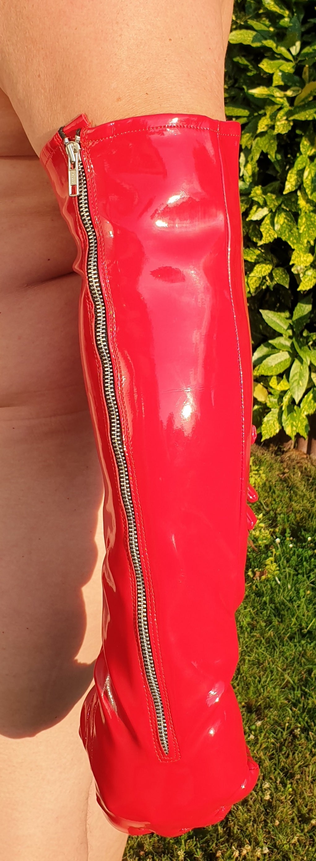 Lange Herren Lack Handschuhe Vinyl Qualität YKK Zipper Spaßfaktor Langlebigkeit