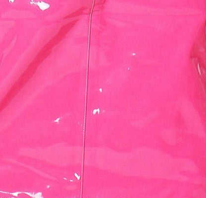 Lack Jacke Vinyl Qualität Oberarm Jackenende gesteppt div. Farben Reißverschluss